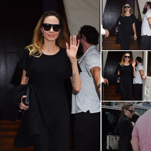 Angelina Jolie Radiates Elegance at the Mercer Hotel in New York